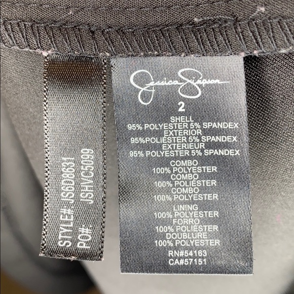 JESSICA SIMPSON Lace & Scuba Fit & Flare Dress sz2 - Picture 11 of 15